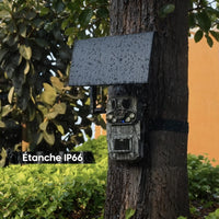 Caméra de chasse étanche IP66 sous la pluie, boîtier motif écorce